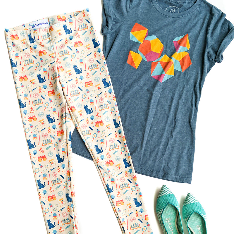 Wizard Leggings - Geeky merchandise for people who play D&D - Merch to wear and cute accessories and stationery Paola&