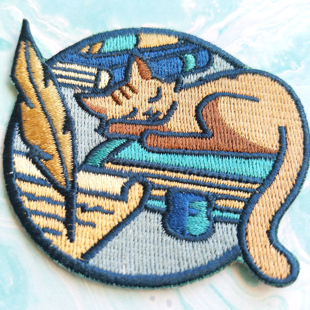 Wizard Patch - Geeky merchandise for people who play D&D - Merch to wear and cute accessories and stationery Paola's Pixels
