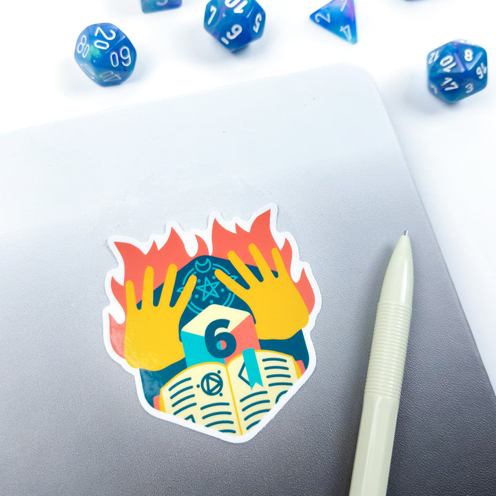 Wizard Sticker - Geeky merchandise for people who play D&D - Merch to wear and cute accessories and stationery Paola's Pixels