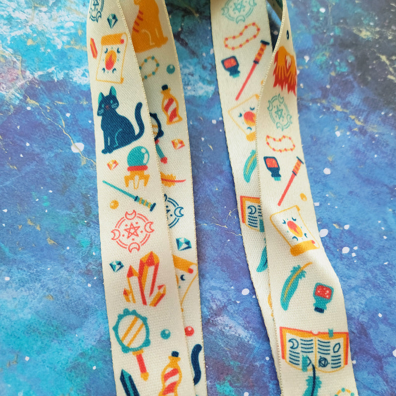 Wizard Lanyard - Geeky merchandise for people who play D&D - Merch to wear and cute accessories and stationery Paola&