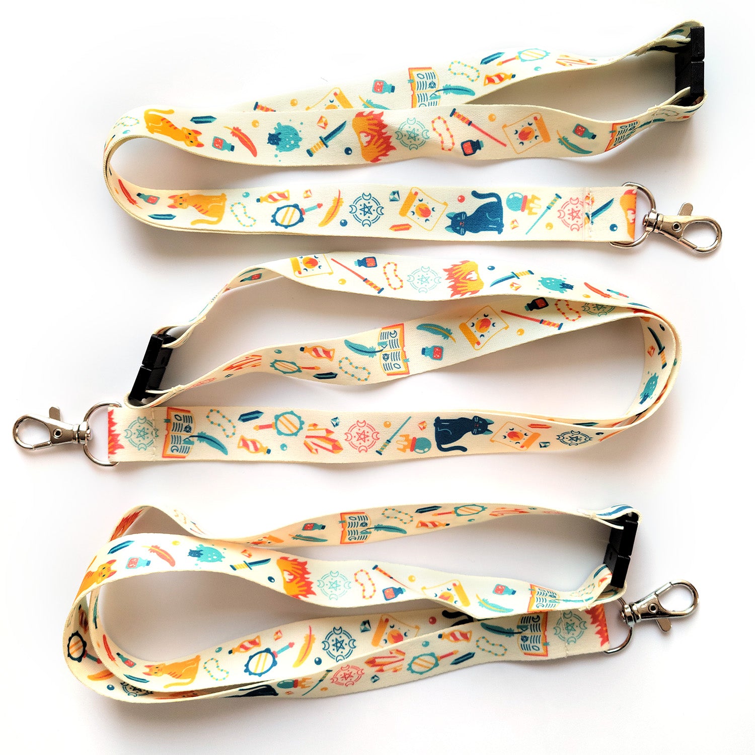 Wizard Lanyard - Geeky merchandise for people who play D&D - Merch to wear and cute accessories and stationery Paola's Pixels