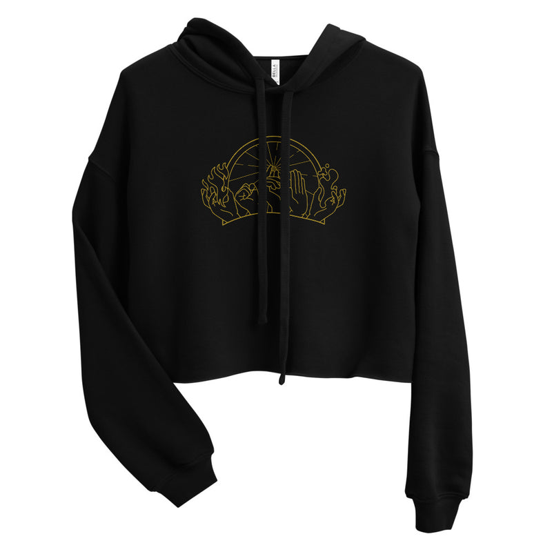 Hands of Fate Cropped Hoodie - Geeky merchandise for people who play D&D - Merch to wear and cute accessories and stationery Paola&
