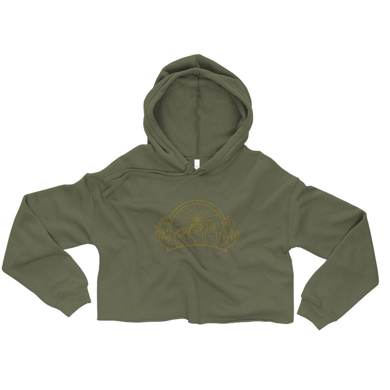 Hands of Fate Cropped Hoodie - Geeky merchandise for people who play D&D - Merch to wear and cute accessories and stationery Paola&