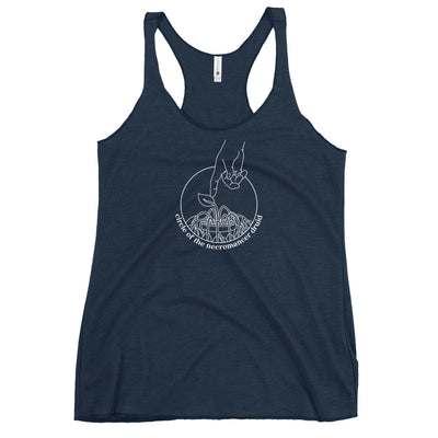 Circle of the Necromancer Druid Women's Racerback Tank - Geeky merchandise for people who play D&D - Merch to wear and cute accessories and stationery Paola's Pixels