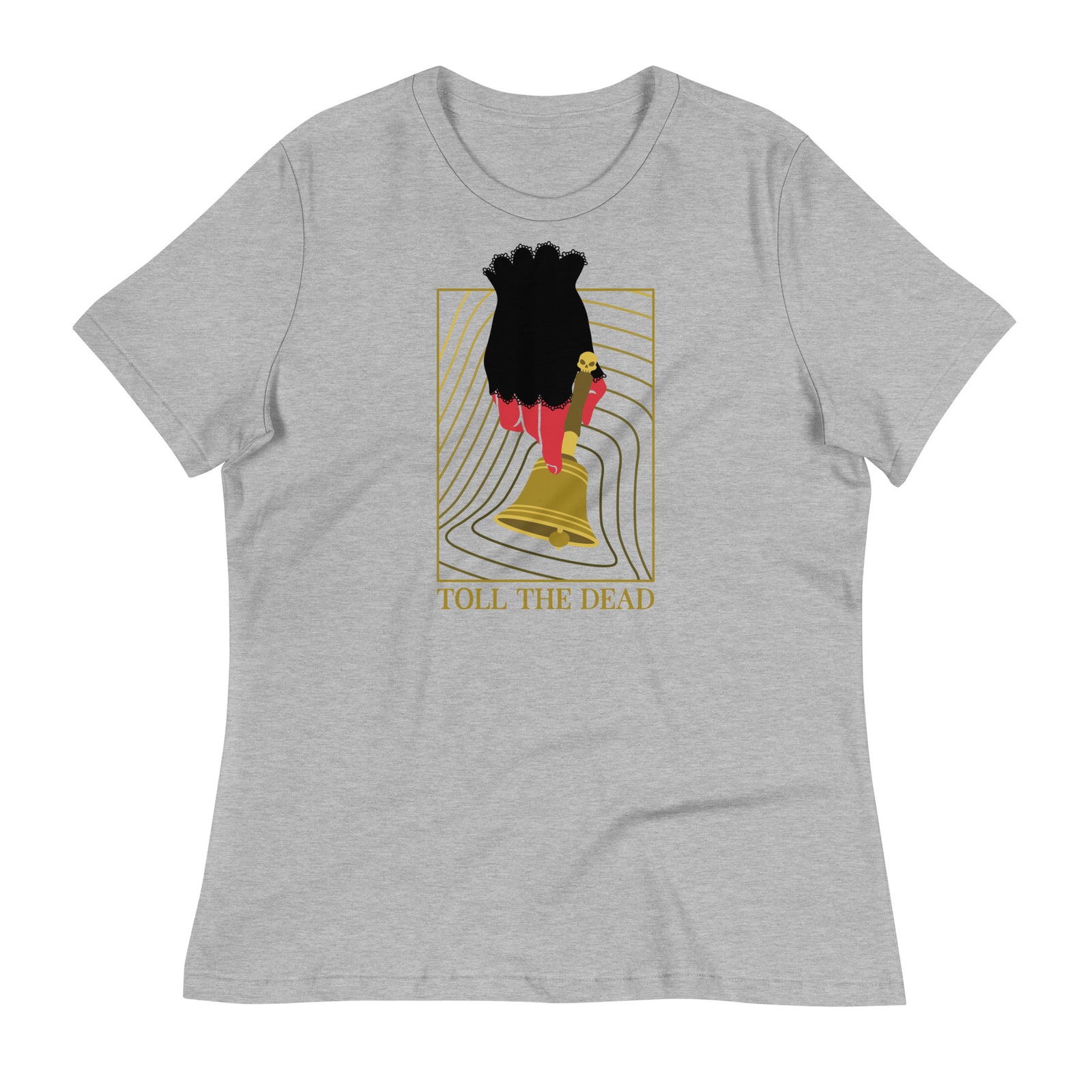 Toll The Dead Women's Shirt - Geeky merchandise for people who play D&D - Merch to wear and cute accessories and stationery Paola's Pixels