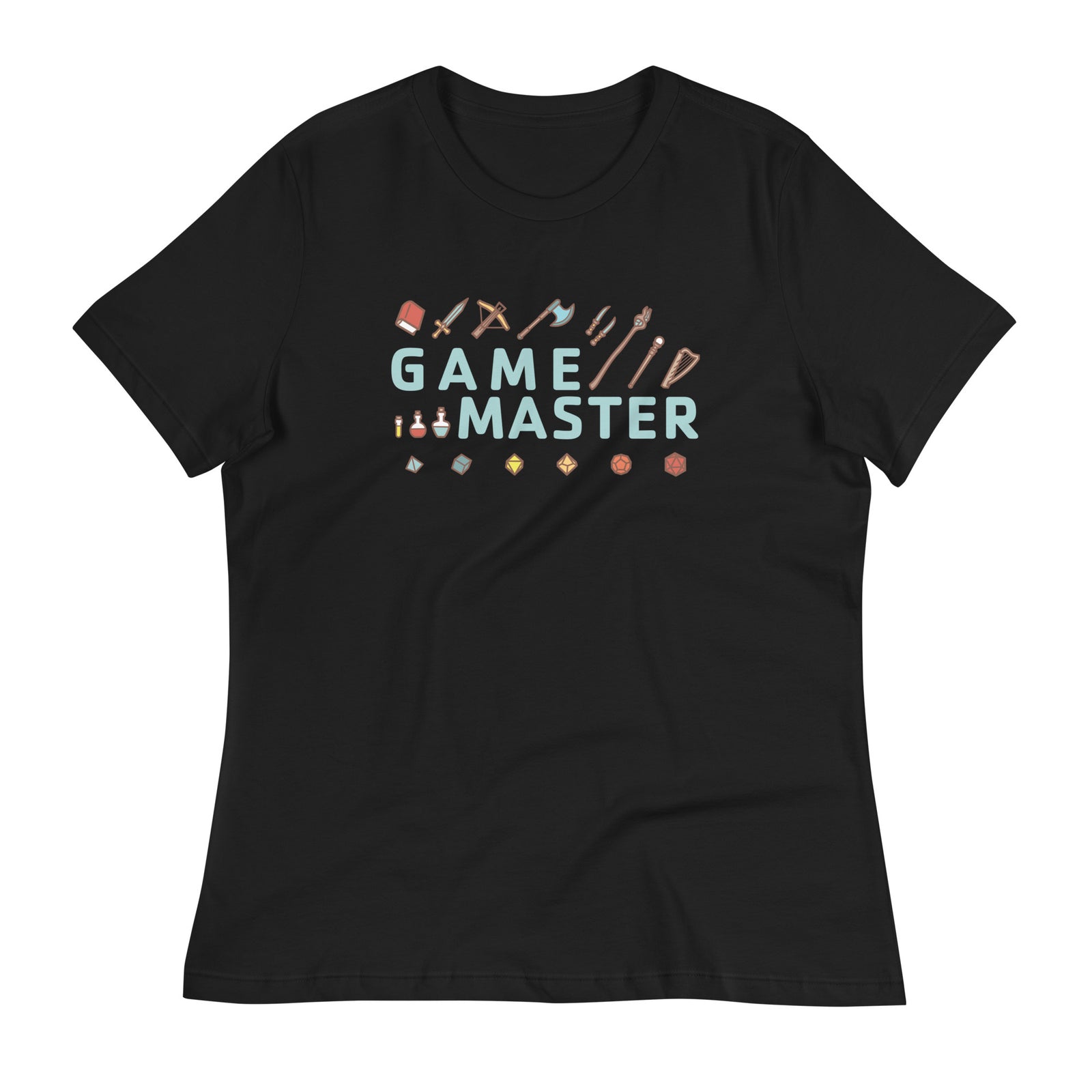 Game Master Women's Shirt - Geeky merchandise for people who play D&D - Merch to wear and cute accessories and stationery Paola's Pixels