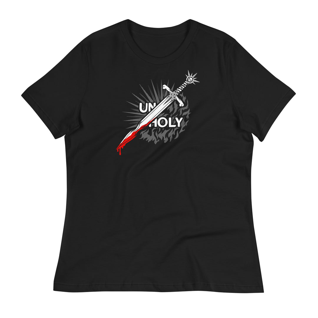 Unholy Women's Shirt - Geeky merchandise for people who play D&D - Merch to wear and cute accessories and stationery Paola's Pixels