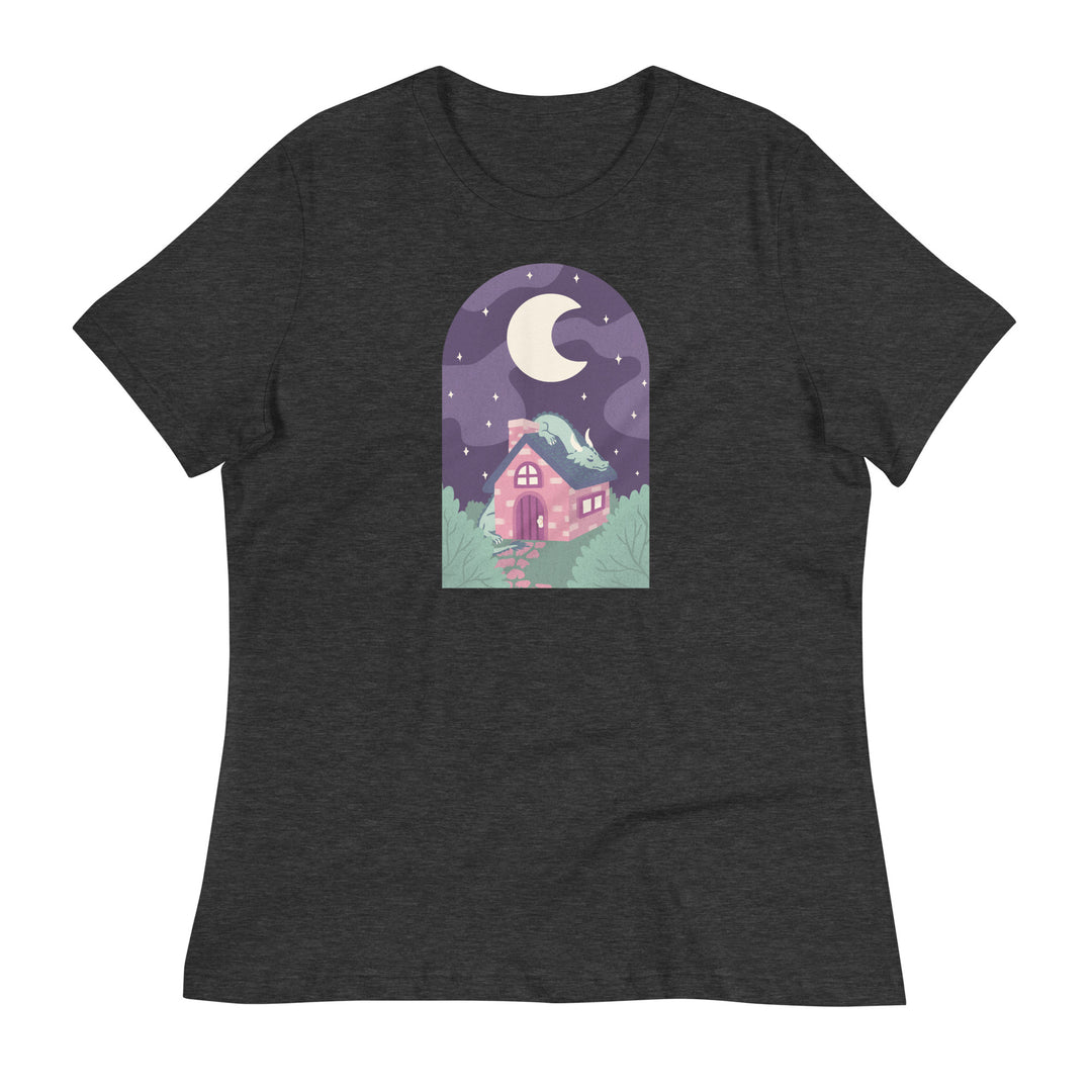 Sleepy DragInn Women's Shirt - Geeky merchandise for people who play D&D - Merch to wear and cute accessories and stationery Paola's Pixels
