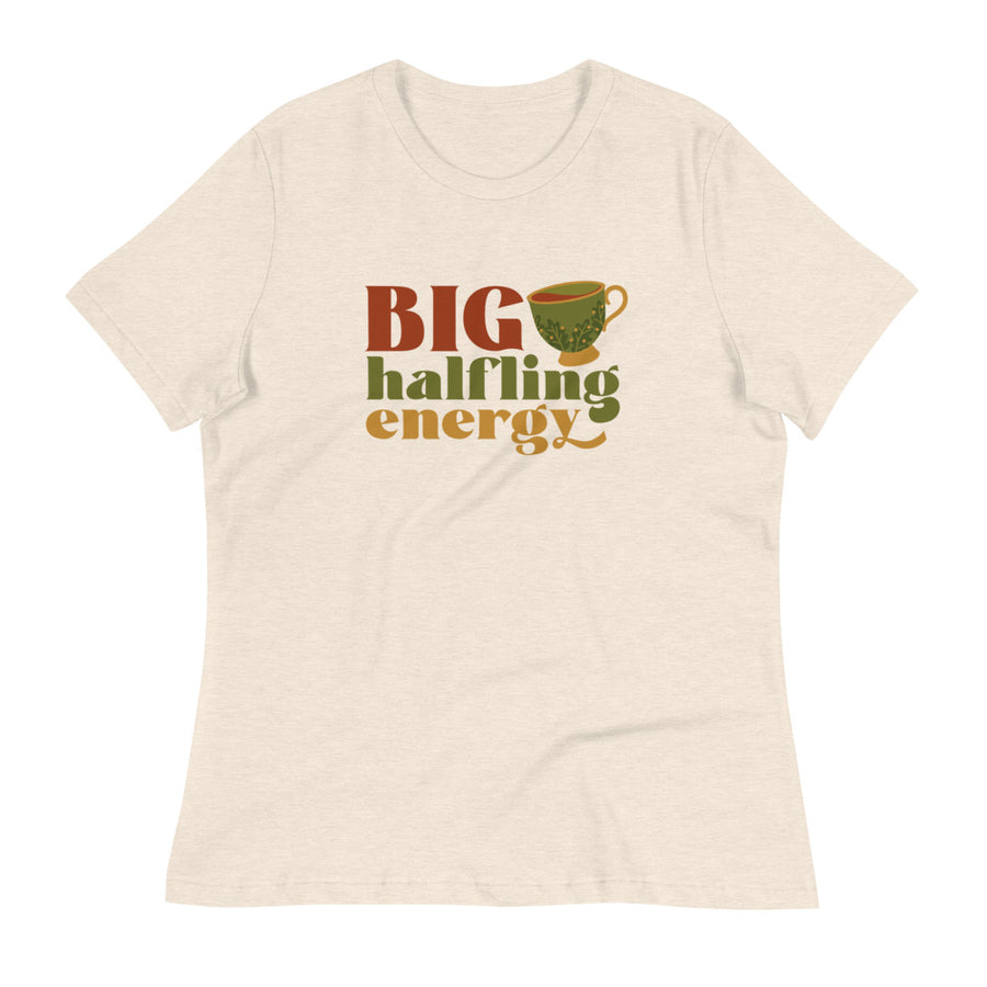 Big Halfling Energy Women's Shirt - Geeky merchandise for people who play D&D - Merch to wear and cute accessories and stationery Paola's Pixels