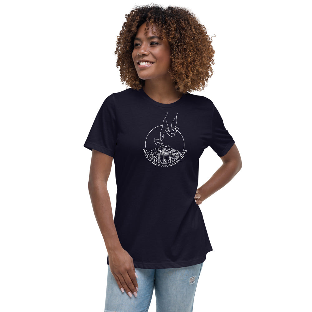 Circle of the Necromancer Druid Women's Shirt - Geeky merchandise for people who play D&D - Merch to wear and cute accessories and stationery Paola's Pixels