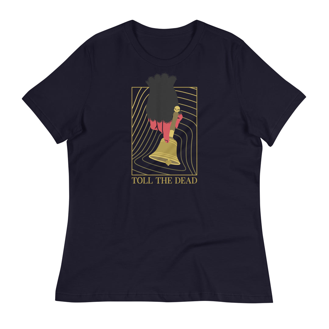 Toll The Dead Women's Shirt - Geeky merchandise for people who play D&D - Merch to wear and cute accessories and stationery Paola's Pixels