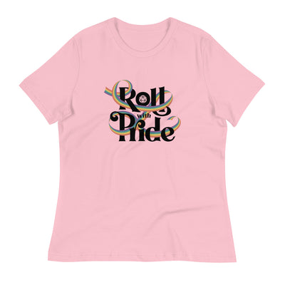 Roll With Pride Women's Shirt - Geeky merchandise for people who play D&D - Merch to wear and cute accessories and stationery Paola's Pixels