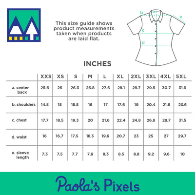 Summer Warlock Women's Button Up - Geeky merchandise for people who play D&D - Merch to wear and cute accessories and stationery Paola's Pixels