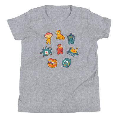 Monster Minis Youth Shirt - Geeky merchandise for people who play D&D - Merch to wear and cute accessories and stationery Paola's Pixels