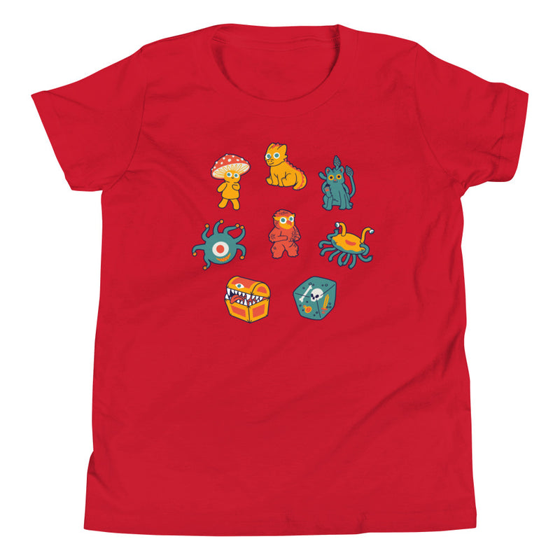 Monster Minis Youth Shirt - Geeky merchandise for people who play D&D - Merch to wear and cute accessories and stationery Paola&