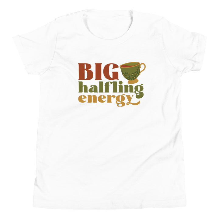 Big Halfling Energy Youth Shirt - Geeky merchandise for people who play D&D - Merch to wear and cute accessories and stationery Paola's Pixels